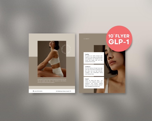 Tirzepatide Zepbound Weight Loss Flyer, Canva Patient Education Template