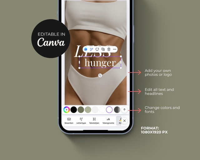 GLP-1 Social Media Canva Templates, Weight Loss Marketing Kit