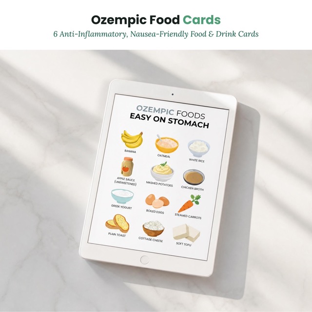 GLP-1 Diet Food List Printable | Eat/Avoid Chart PDF | Instant Weight Loss Support Guide