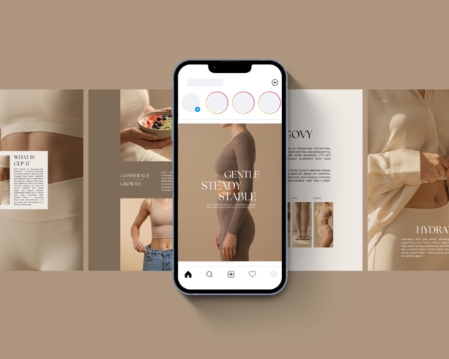 50 GLP1 Editable Canva Instagram Post Templates | Luxury Aesthetic