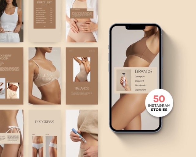 Health Coach Instagram Story Templates Editable in Canva | Wellness & Nutrition Education Stories | Macro Coaching Story Slides