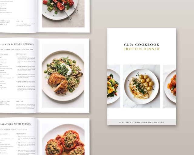 GLP-1 High Protein Recipes | 35 High Protein Meals to Hit Protein Goals on Low Appetite | Digital PDF Cookbook Instant Download