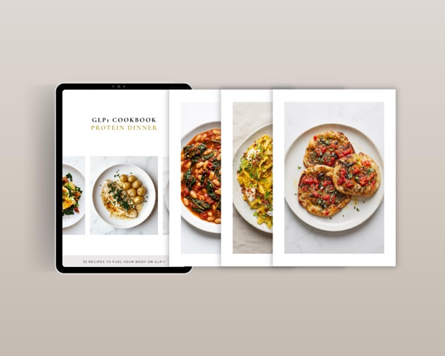 GLP-1 High Protein Recipes | 35 High Protein Meals to Hit Protein Goals on Low Appetite | Digital PDF Cookbook Instant Download