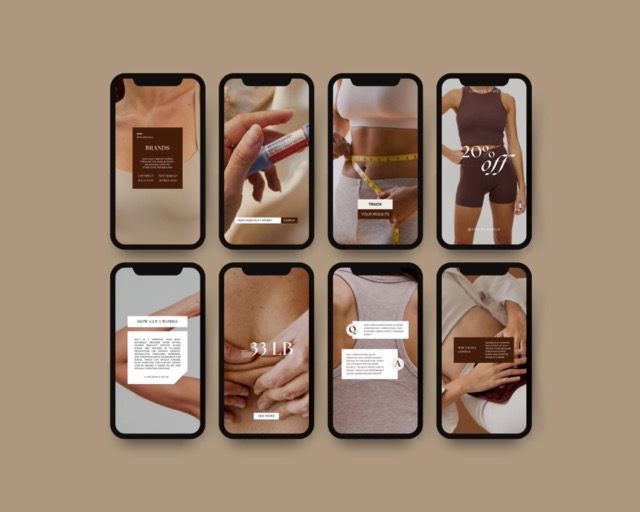 GLP1 Instagram Reels Pack | Faceless Video for Weight Loss Clinics | Canva Template Done For You Reels | Tirzepatide Social Media Templates