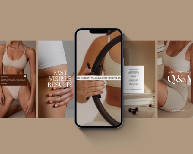 GLP1 Instagram Reels Pack | Faceless Video for Weight Loss Clinics | Canva Template Done For You Reels | Tirzepatide Social Media Templates