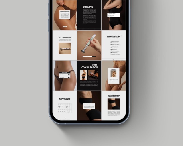 Tirzepatide Instagram Templates, Editable Canva Weight Loss Posts | Medical Weight Loss Clinic & Medspa Marketing