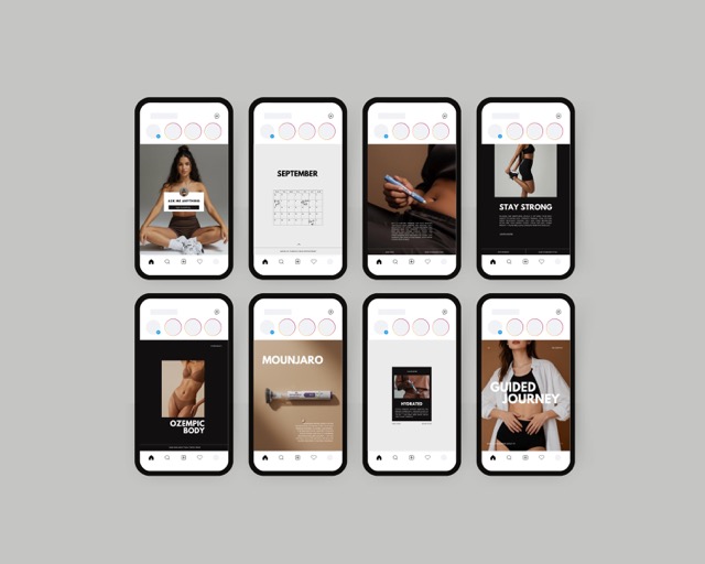 Tirzepatide Instagram Templates, Editable Canva Weight Loss Posts | Medical Weight Loss Clinic & Medspa Marketing