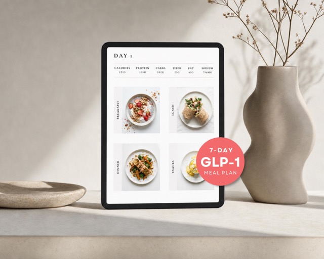 1200 Calorie High Protein Meal Plan, 7 Day GLP-1 Plan with Macros Counted, Calorie Deficit Meals + Grocery List, Printable PDF