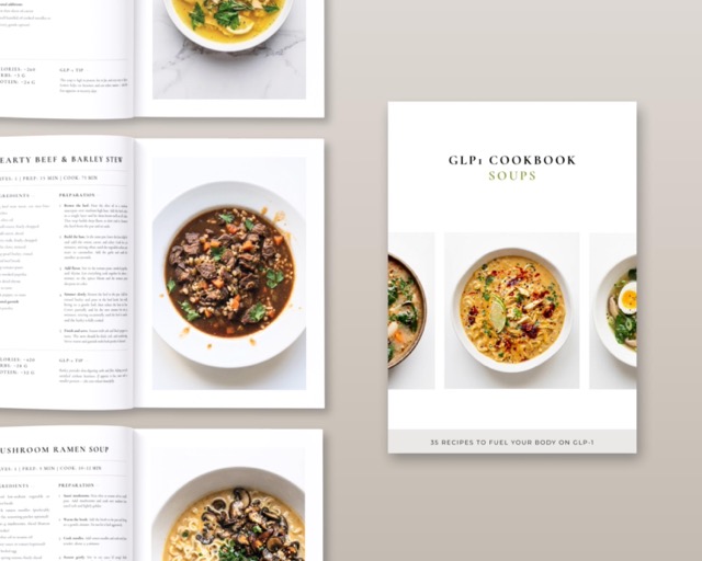 GLP-1 Soup Cookbook for Nausea Support | Tirzepatide High Protein Weight Loss Recipes | Light Digestible GLP1 Diet Meals