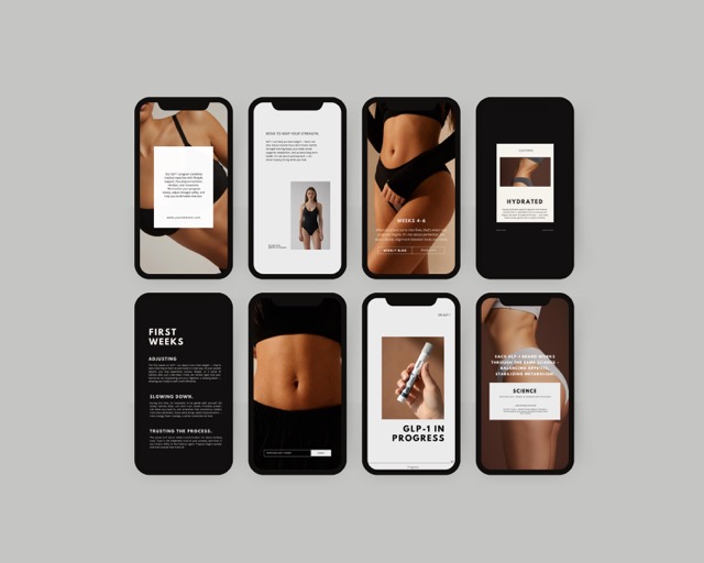 Bold Instagram Template Bundle | Medspa & Health Coach Canva Social Media Kit | 100 Posts + Stories for Weight Loss Clinic Marketing