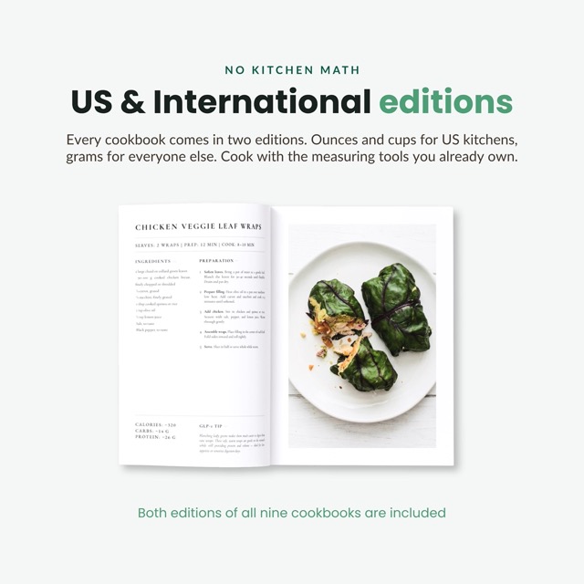 Recipe Book Digital High Protein | GLP-1 Weight Loss Cookbook Collection, 9 Recipe Books + Meal Plans & Meal Planner Tracker Kit