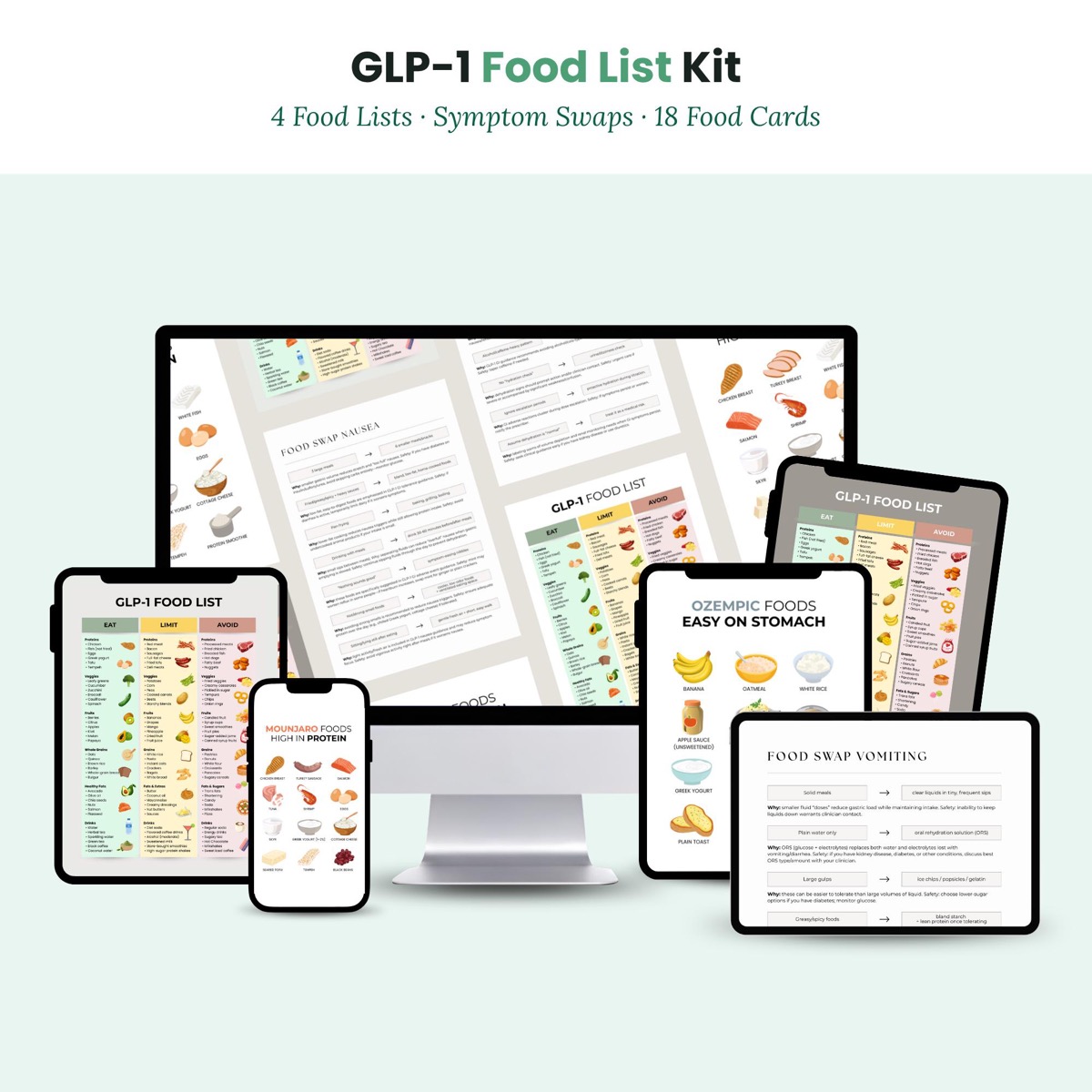 GLP-1 Food List Bundle