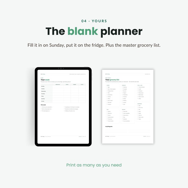 GLP-1 Maintenance Meal Planner and Grocery List | 4 Week Meal Plan for Semaglutide and Tirzepatide | Batch Cooking Printable PDF