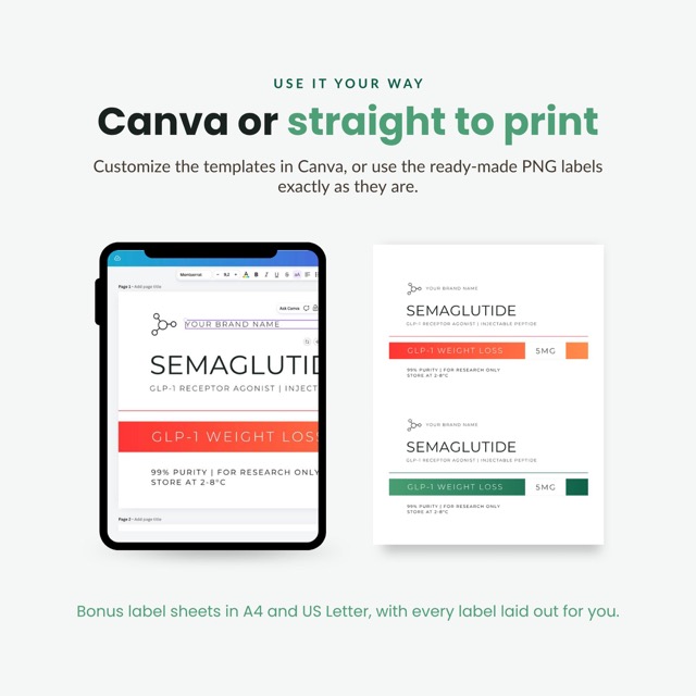 Edit the templates in Canva on a tablet or print the ready-made PNG labels straight from a bonus sheet