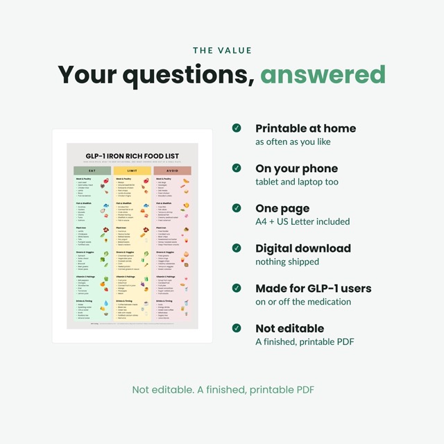 Common questions about the iron rich food list answered on a page